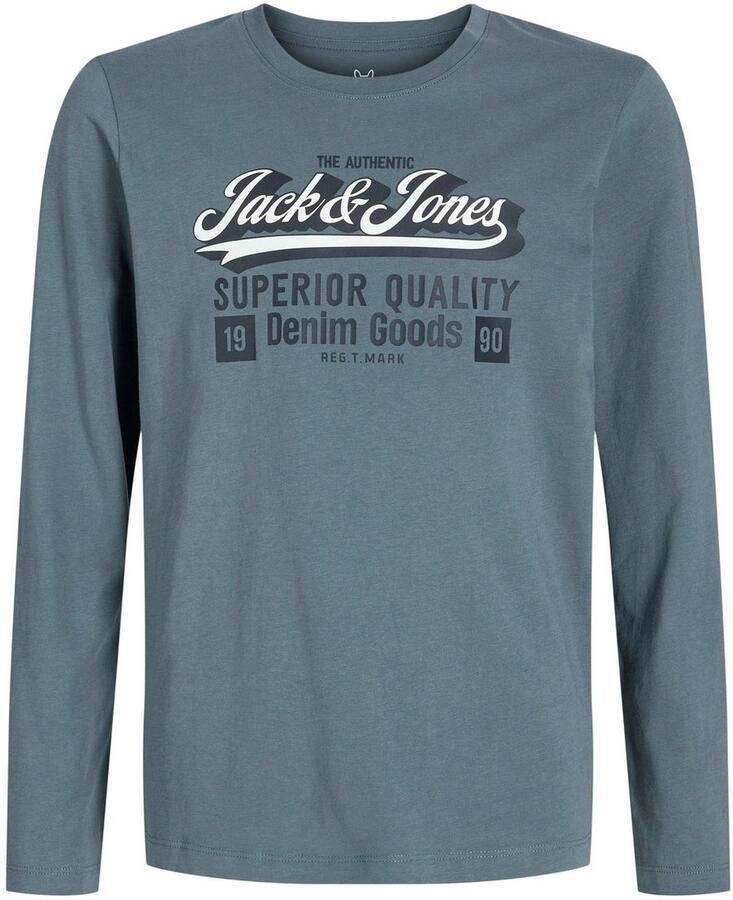 Jack & Jones Junior Shirt met lange mouwen JJELOGO TEE LS O-NEC 2 COL AW25 NOOS JNR