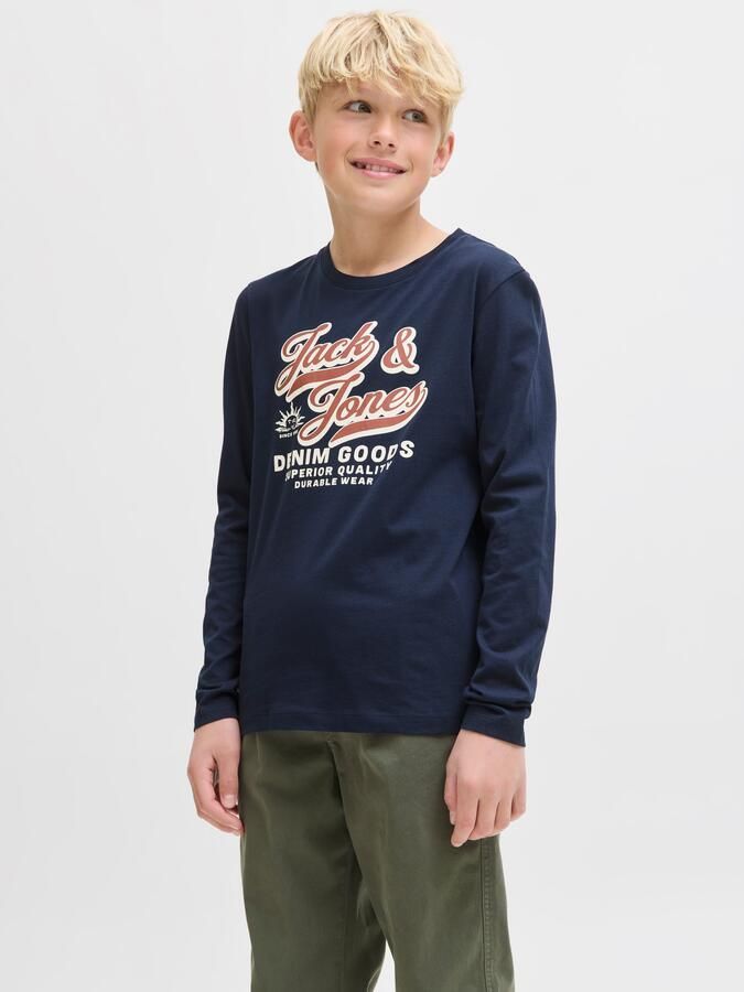 Jack & Jones Junior Shirt met lange mouwen JJELOGO TEE LS O-NEC 2 COL AW25 NOOS JNR - Foto 7