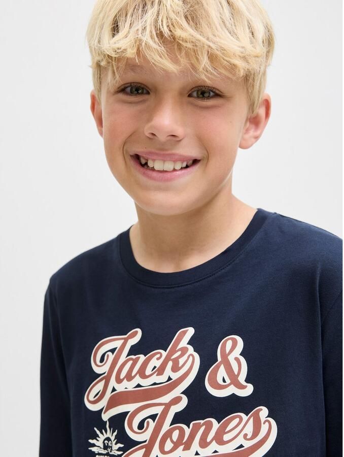 Jack & Jones Junior Shirt met lange mouwen JJELOGO TEE LS O-NEC 2 COL AW25 NOOS JNR - Foto 4