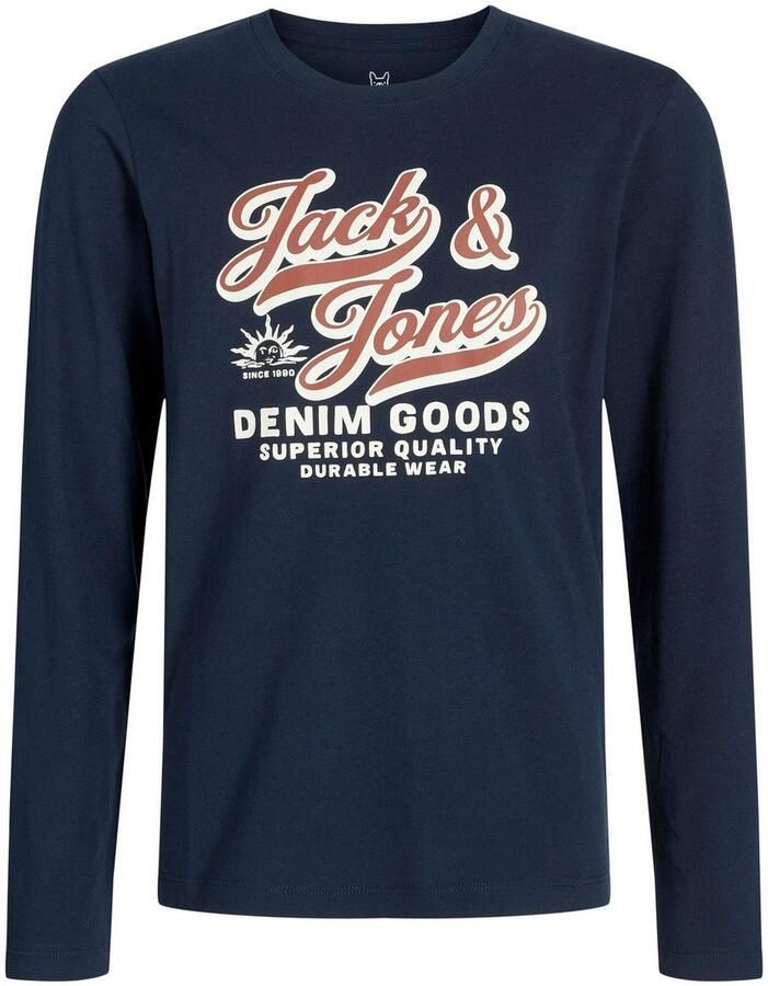 Jack & Jones Junior Shirt met lange mouwen JJELOGO TEE LS O-NEC 2 COL AW25 NOOS JNR - Foto 2