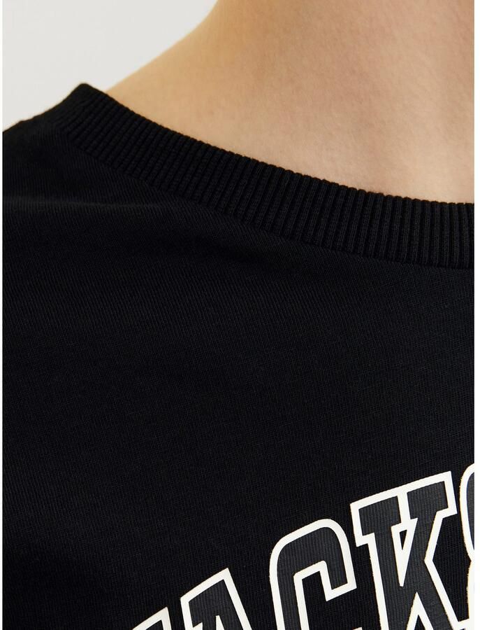 Jack & Jones Junior Shirt met ronde hals JJECALEB VARSITY TEE LS O-NECK SN JNR - Foto 2