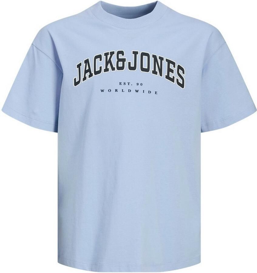 Jack & Jones Junior Shirt met ronde hals JJECALEB VARSITY TEE SS O-NECK NOOS JNR - Foto 2