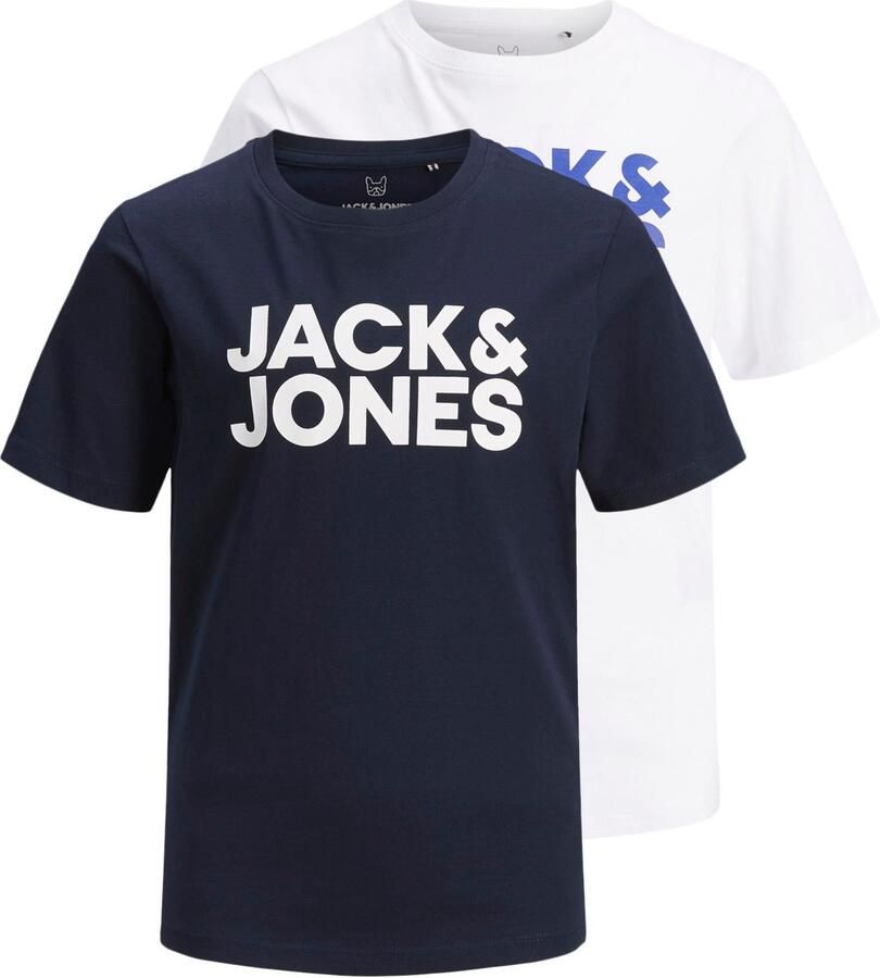 Jack & Jones Junior Shirt met ronde hals JJECORP met print en ronde hals voor een coole look bedrukt modieus regular fit single jersey ronde hals (set 2-delig) - Foto 10