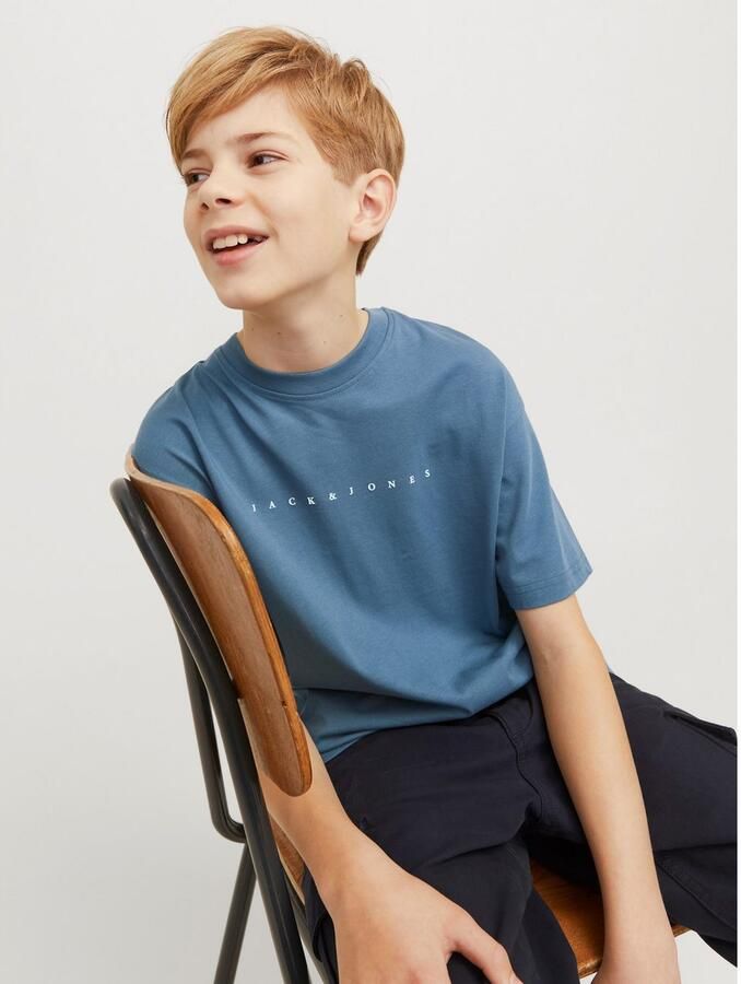 Jack & Jones Junior Shirt met ronde hals JJESTAR casual zacht ademend stijlvol - Foto 4