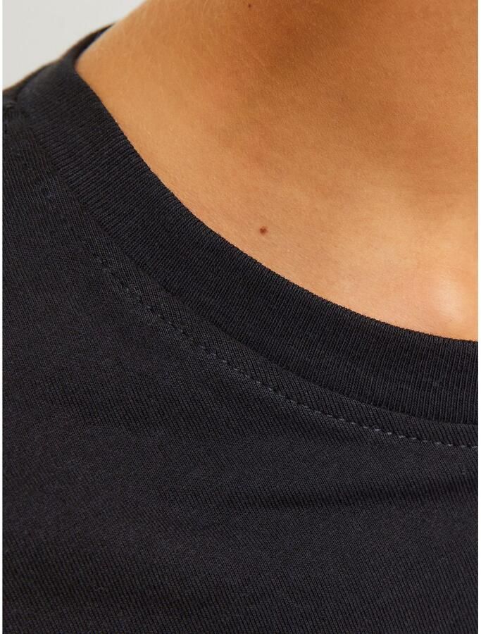 Jack & jones JUNIOR T-shirt JJESWIFT met printopdruk wit Zwart Jongens Katoen Ronde hals 128 - Foto 3