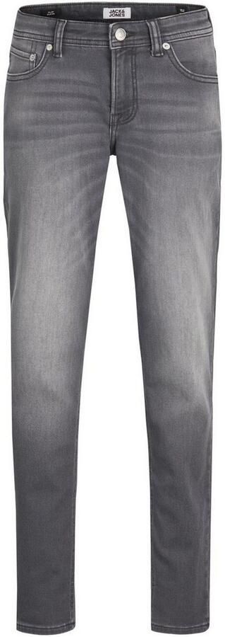 Jack & jones JUNIOR slim fit jeans JJIGLENN JJORIGINAL grey denim Grijs Jongens Stretchdenim 128 - Foto 8
