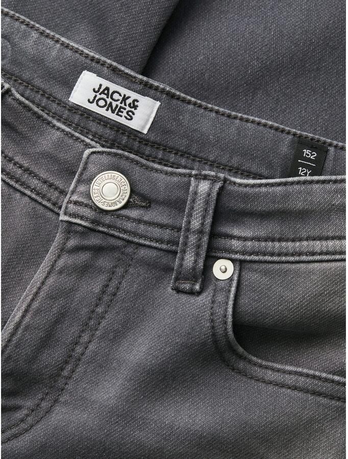 Jack & jones JUNIOR slim fit jeans JJIGLENN JJORIGINAL grey denim Grijs Jongens Stretchdenim 128 - Foto 3