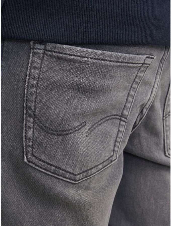 Jack & jones JUNIOR slim fit jeans JJIGLENN JJORIGINAL grey denim Grijs Jongens Stretchdenim 128 - Foto 3