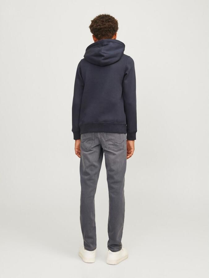 Jack & jones JUNIOR slim fit jeans JJIGLENN JJORIGINAL grey denim Grijs Jongens Stretchdenim 128 - Foto 6