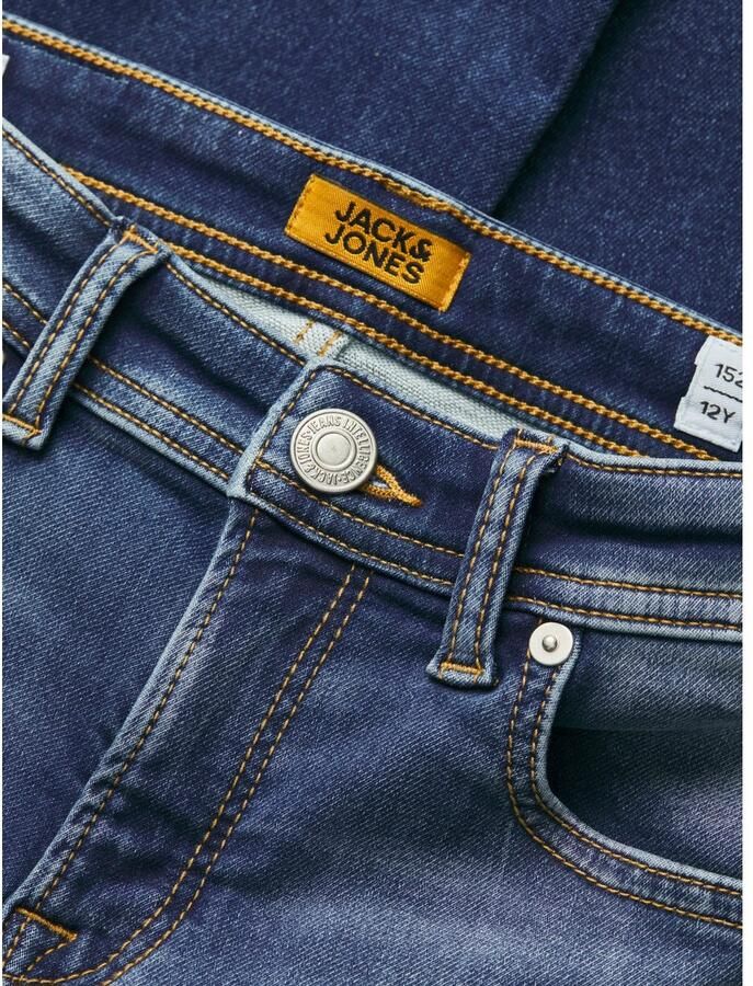 Jack & jones JUNIOR slim fit jeans JJIGLENN JJORIGINAL blue denim 2 Blauw Jongens Stretchdenim 128 - Foto 3