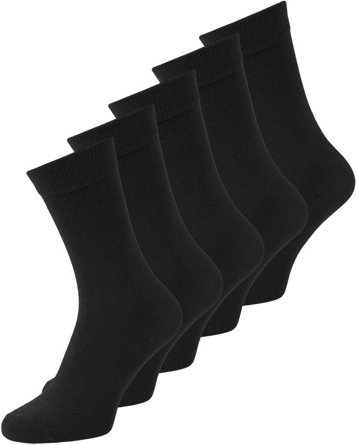 Jack & jones JUNIOR sokken JACBLACK set van 5 zwart Jongens Katoen Effen 33 37 - Foto 3