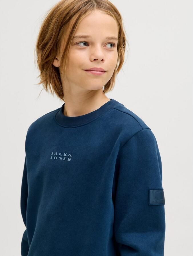 Jack & Jones Junior Sweatshirt JCOPOINT SWEAT BADGE CREW NECK BF JNR - Foto 4
