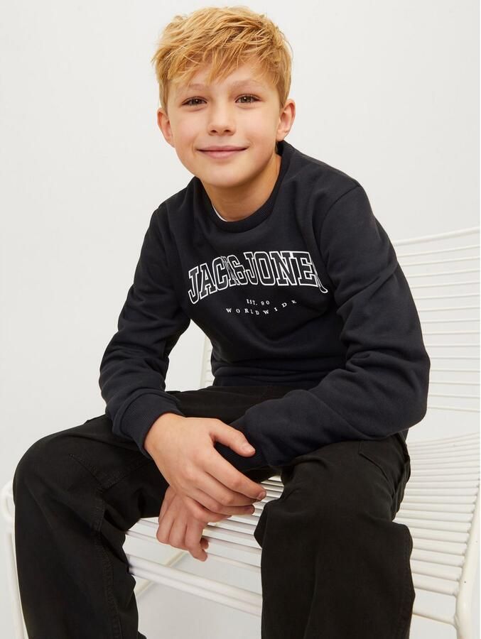 Jack & Jones Junior Sweatshirt JJECALEB VARSITY SWEAT CREW NECK SN JNR - Foto 4