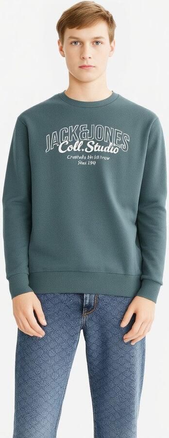 Jack & Jones Junior Sweatshirt JJMAKOTO met print en onderhoudsvriendelijk materiaal - Foto 7