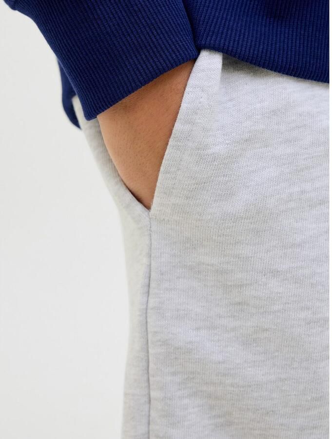 Jack & jones JUNIOR sweatshort JPSTSWIFT met printopdruk wit melange Korte broek 128 - Foto 2