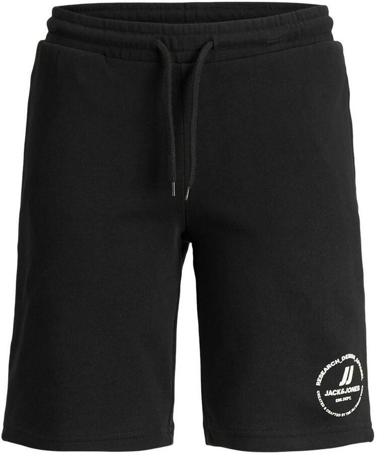 Jack & jones JUNIOR sweatshort JPSTSWIFT met printopdruk zwart Korte broek 128 - Foto 3