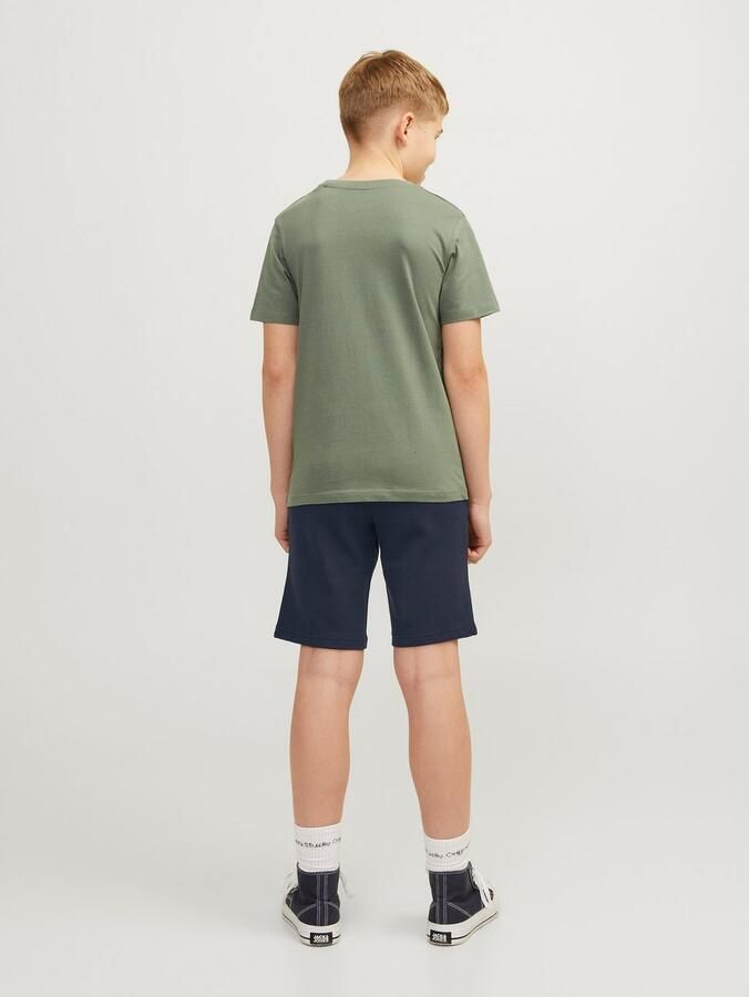 Jack & jones JUNIOR sweatshort JPSTSWIFT met printopdruk donkerblauw Korte broek 128 - Foto 5