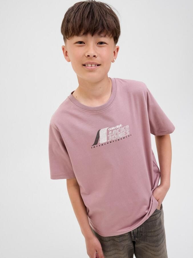 Jack & Jones Junior T-shirt JCOTIER FRONT PRINT TEE SS CN SN JNR - Foto 7