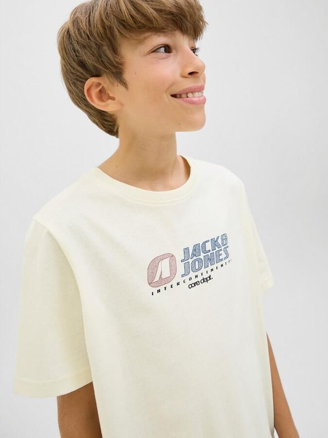 Jack & Jones Junior T-shirt JCOTIER FRONT PRINT TEE SS CN SN JNR - Foto 7