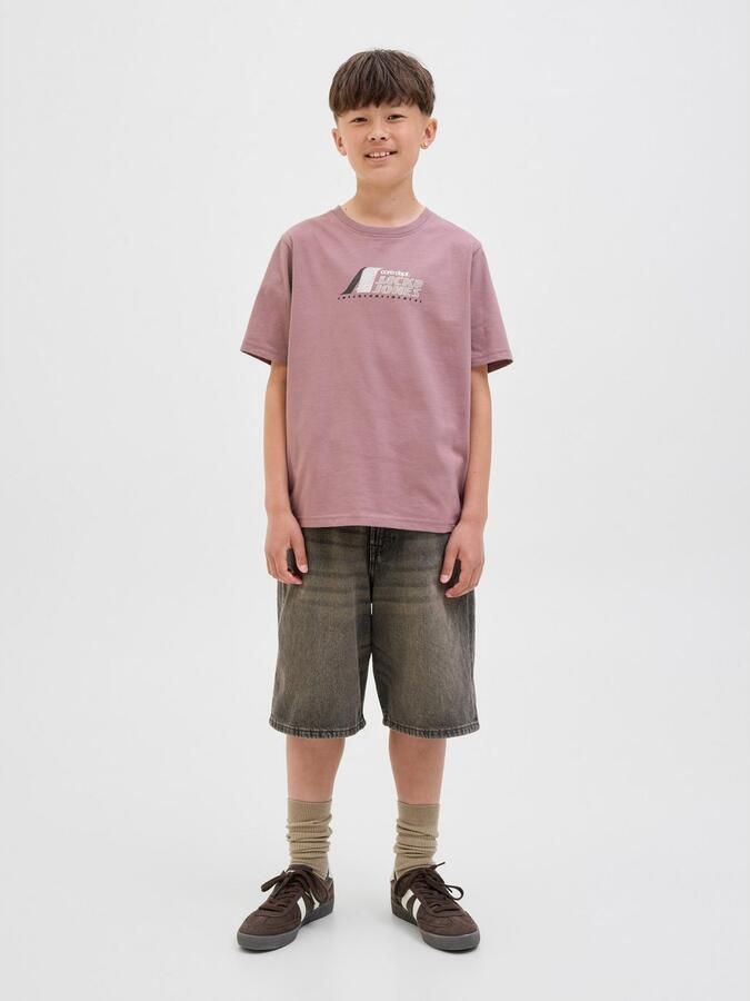 Jack & Jones Junior T-shirt JCOTIER FRONT PRINT TEE SS CN SN JNR - Foto 8