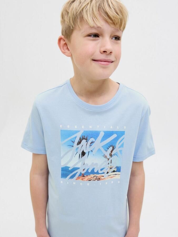 Jack & Jones Junior T-shirt JJCOLTON PHOTOPRINT TEE SS CREW NE JNR - Foto 4