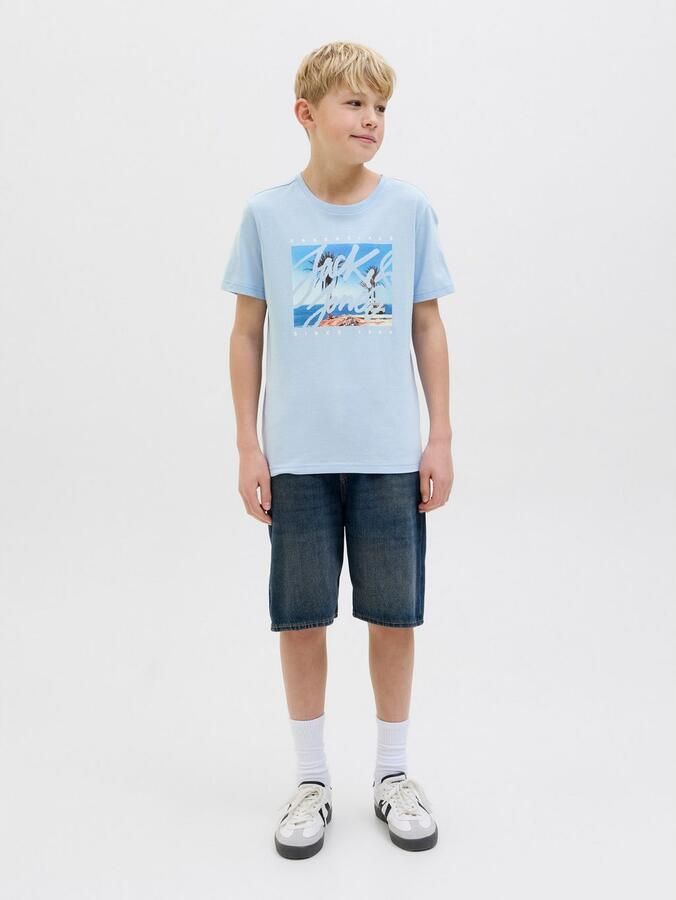 Jack & Jones Junior T-shirt JJCOLTON PHOTOPRINT TEE SS CREW NE JNR - Foto 5