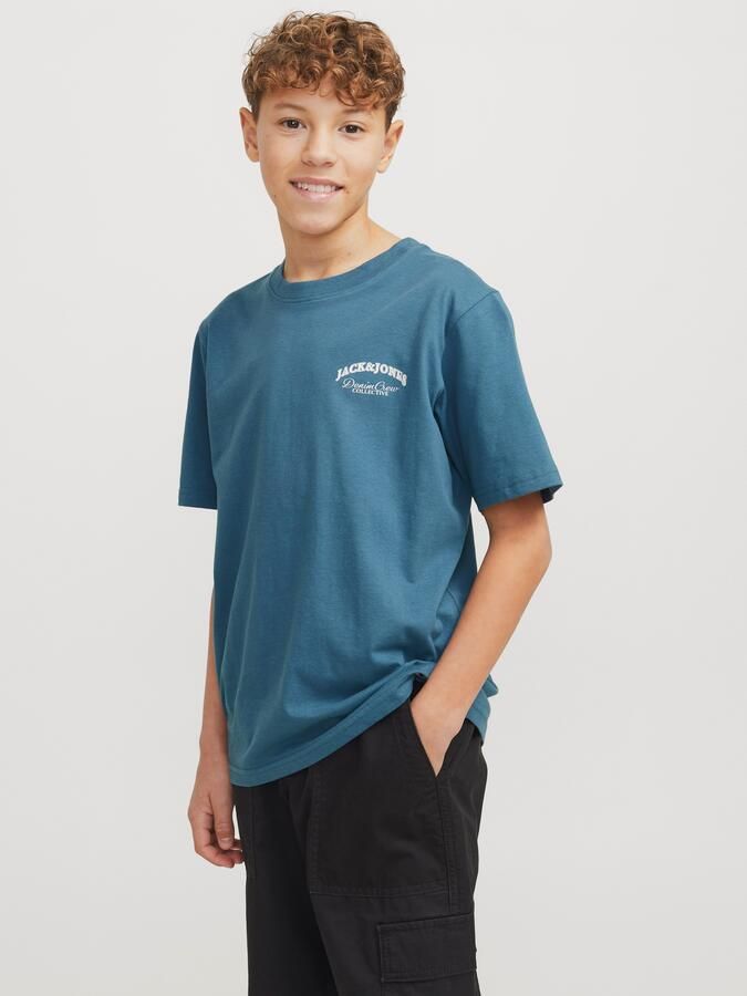 Jack & Jones Junior T-shirt JJEBRANDES BACKP RELAXED TEE SS SN JNR - Foto 7