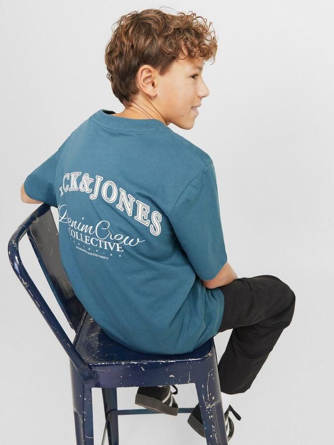 Jack & Jones Junior T-shirt JJEBRANDES BACKP RELAXED TEE SS SN JNR - Foto 5