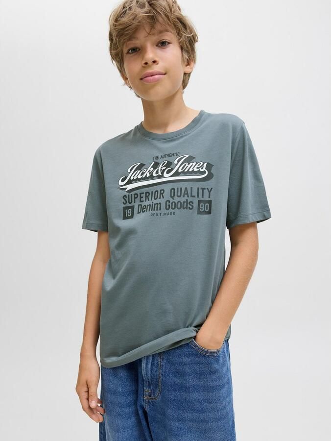 Jack & jones T-shirt Korte Mouw Jack & Jones JJELOGO TEE SS ONECK - Foto 3