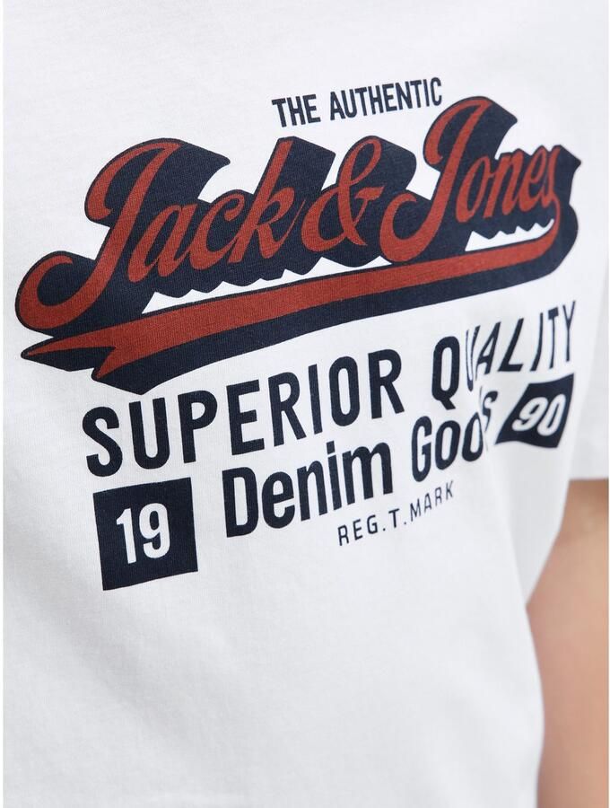 Jack & Jones Junior T-shirt JJELOGO TEE SS ONECK 2 COL AW25 NOOS JNR - Foto 3