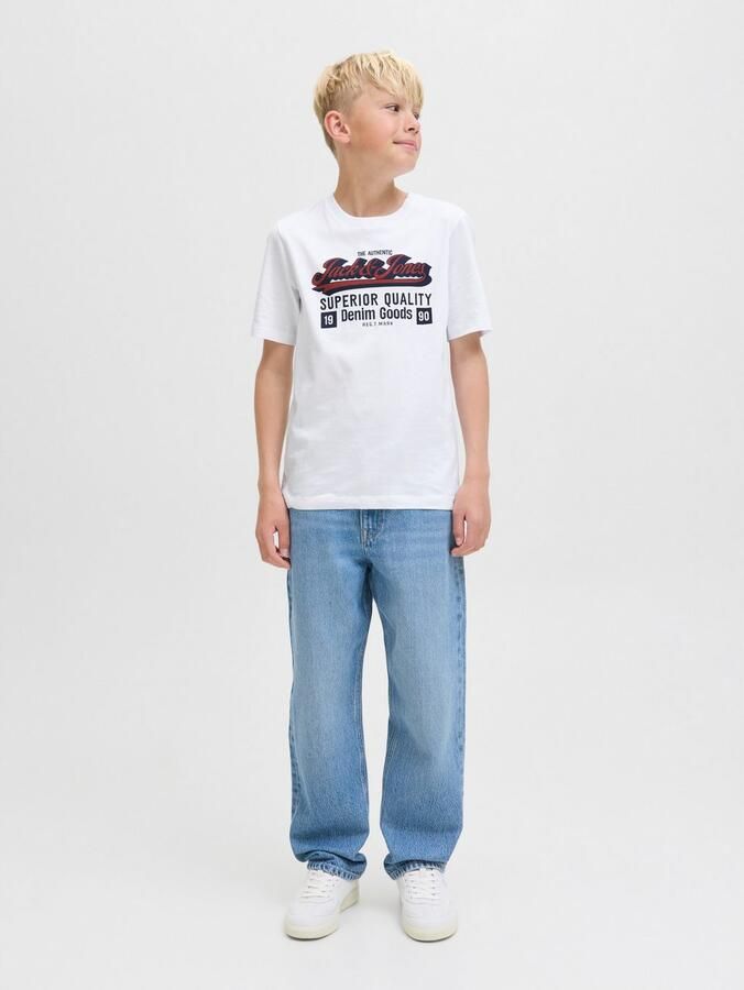 Jack & Jones Junior T-shirt JJELOGO TEE SS ONECK 2 COL AW25 NOOS JNR - Foto 6