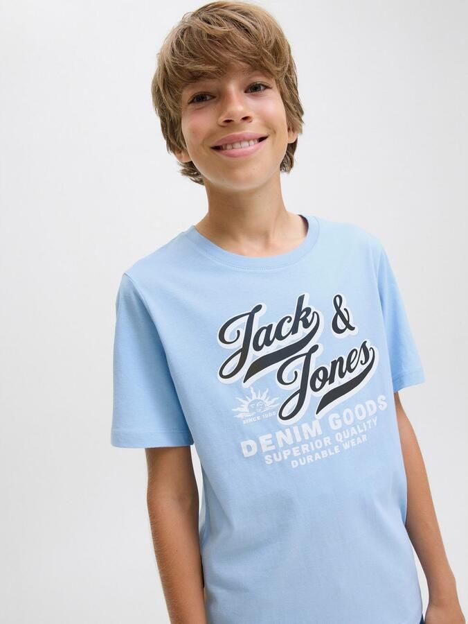 Jack & jones T-shirt Korte Mouw Jack & Jones JJELOGO TEE SS ONECK - Foto 4