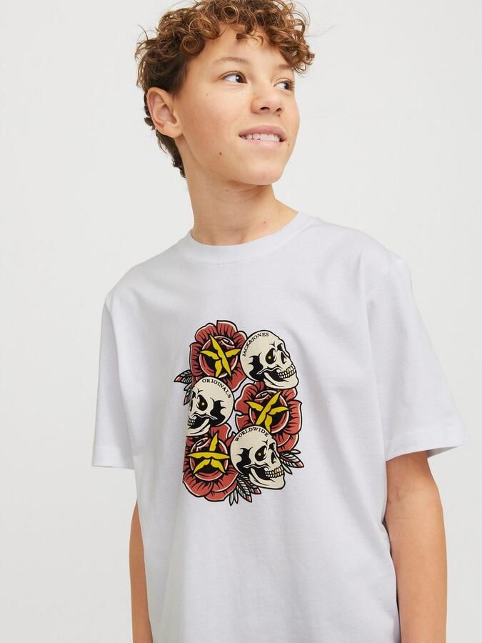 Jack & Jones Junior T-shirt JORANATOMY SKULL TEE SS CREW NECK SN JNR - Foto 7