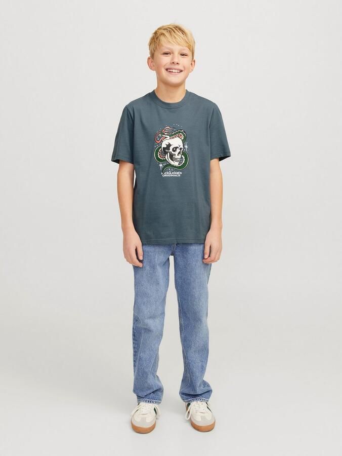 Jack & Jones Junior T-shirt JORANATOMY SKULL TEE SS CREW NECK SN JNR - Foto 6