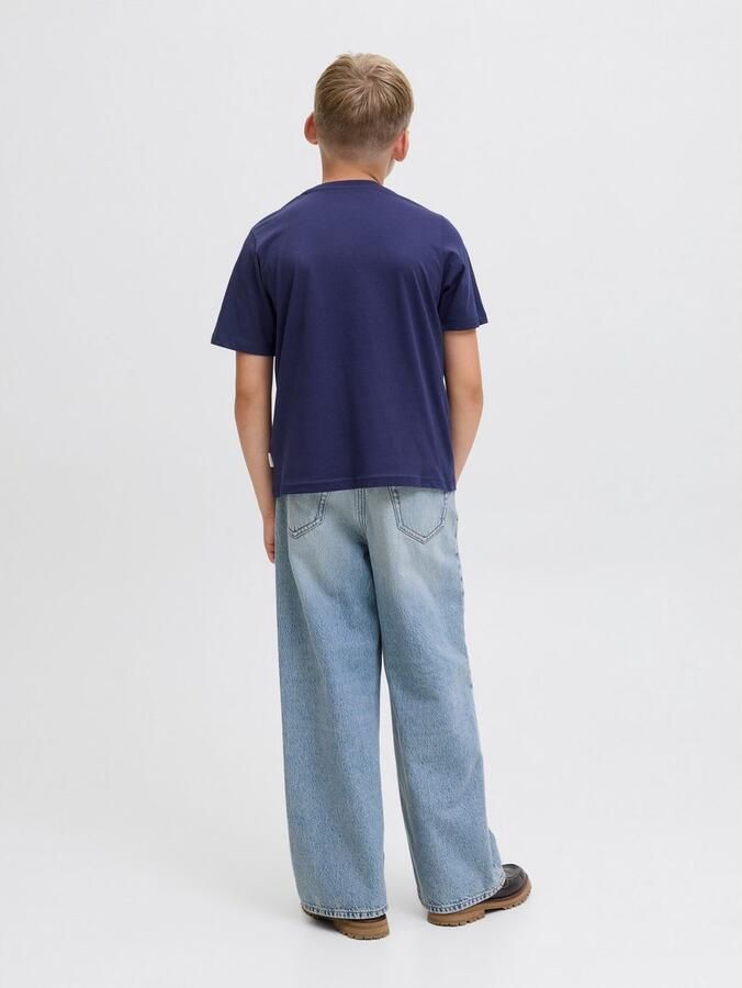 Jack & Jones Junior T-shirt JORINWOOD BLOCK BRAND TEE SS CN NOOS JNR - Foto 4