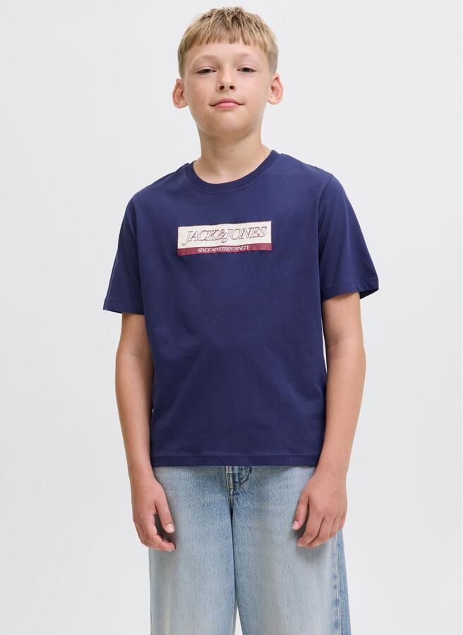 Jack & Jones Junior T-shirt JORINWOOD BLOCK BRAND TEE SS CN NOOS JNR - Foto 6