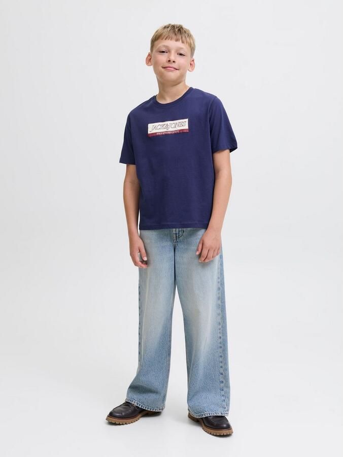 Jack & Jones Junior T-shirt JORINWOOD BLOCK BRAND TEE SS CN NOOS JNR - Foto 5