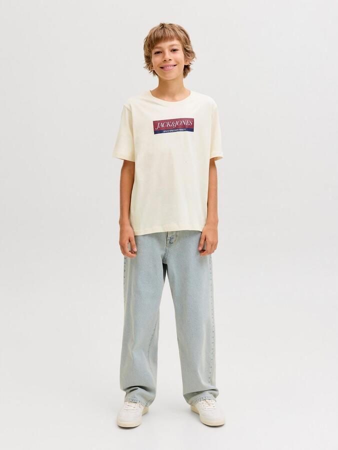 Jack & Jones Junior T-shirt JORINWOOD BLOCK BRAND TEE SS CN NOOS JNR - Foto 5