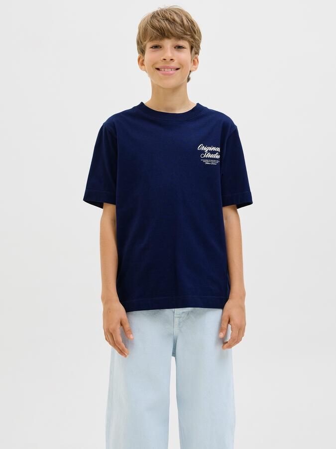 Jack & Jones Junior T-shirt JORNORREBRO TYPO TEE SS CREW NECK SN JNR - Foto 5