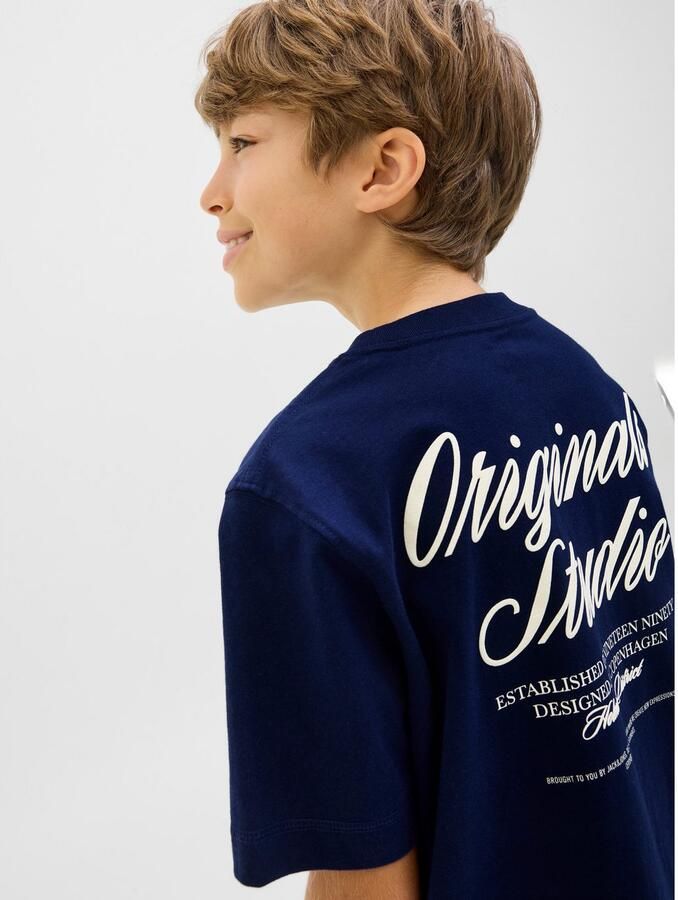 Jack & Jones Junior T-shirt JORNORREBRO TYPO TEE SS CREW NECK SN JNR - Foto 2