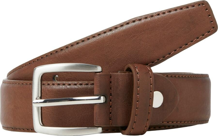 Jack & jones JUNIOR riem cognac Bruin Jongens Imitatieleer Effen 70