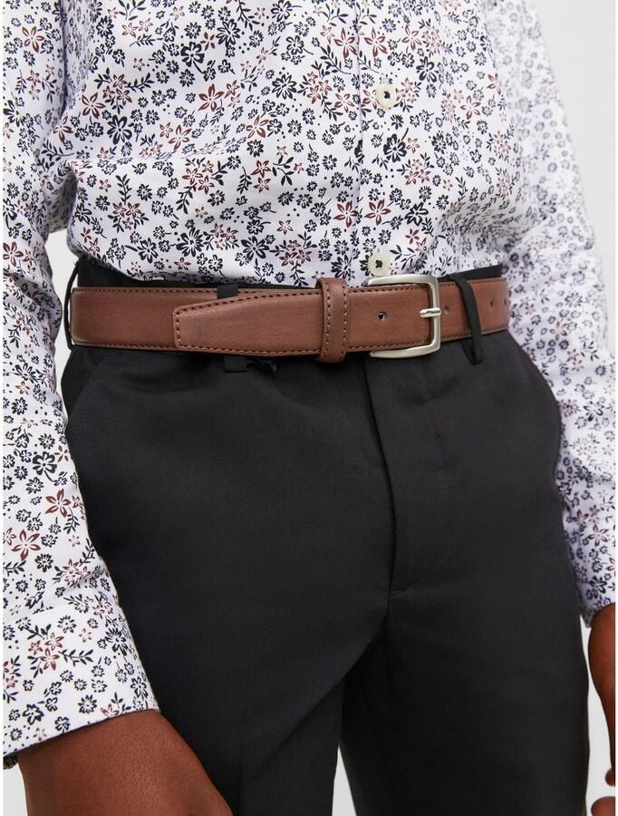 Jack & jones JUNIOR riem cognac Bruin Jongens Imitatieleer Effen 70 - Foto 5