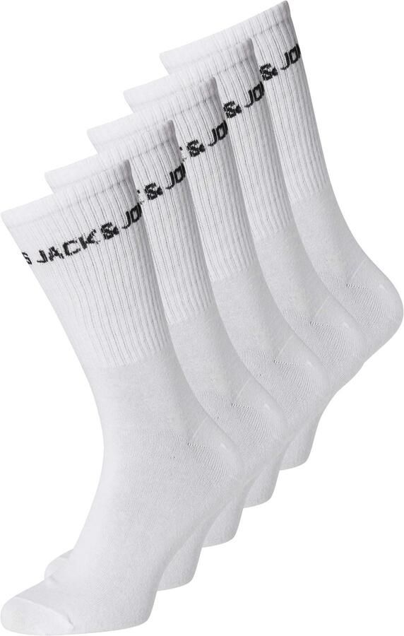 Jack & Jones Junior Tennissokken JACBASIC LOGO TENNISSOCK 5 PACK NOOS JNR (set 5 paar) - Foto 2