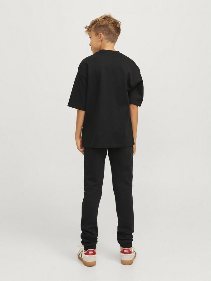 Jack & jones JUNIOR joggingbroek JPSTGORDON JJVESTERBRO met tekst zwart Jongens Sweat 128 - Foto 4