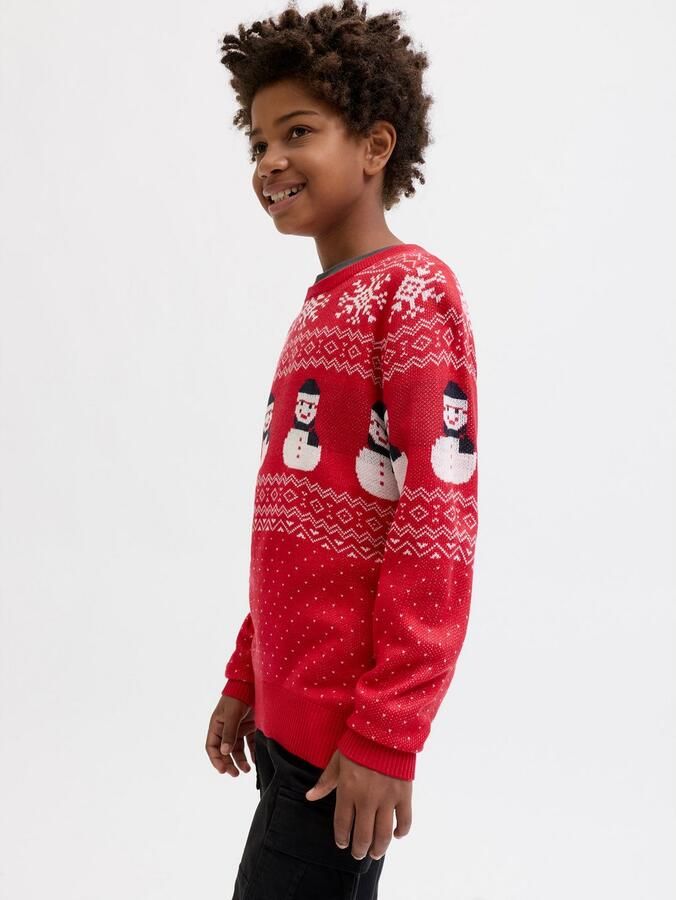 Jack & Jones Junior Trui met ronde hals JJXMAS ANDREW KNIT CREW NECK JNR - Foto 4