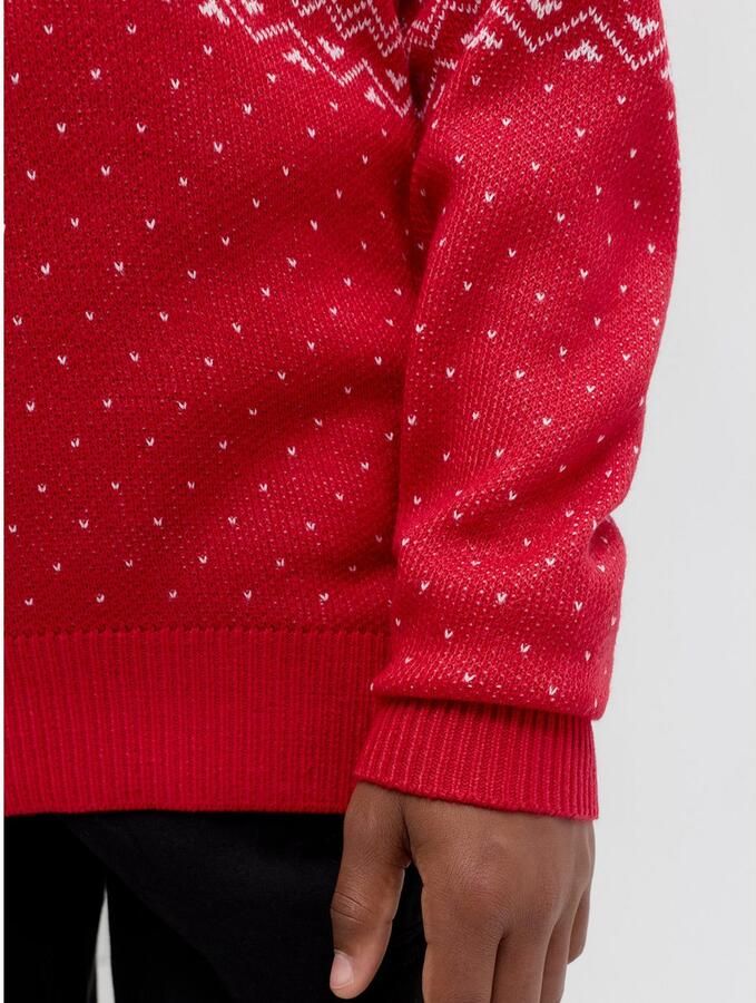 Jack & Jones Junior Trui met ronde hals JJXMAS ANDREW KNIT CREW NECK JNR - Foto 3
