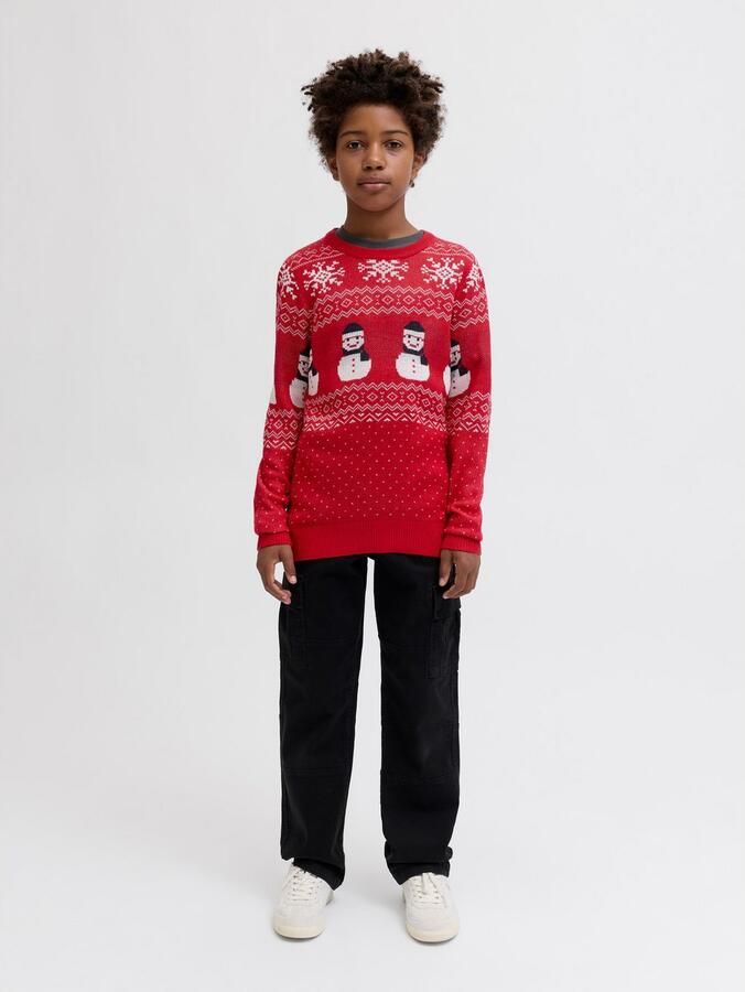 Jack & Jones Junior Trui met ronde hals JJXMAS ANDREW KNIT CREW NECK JNR - Foto 5