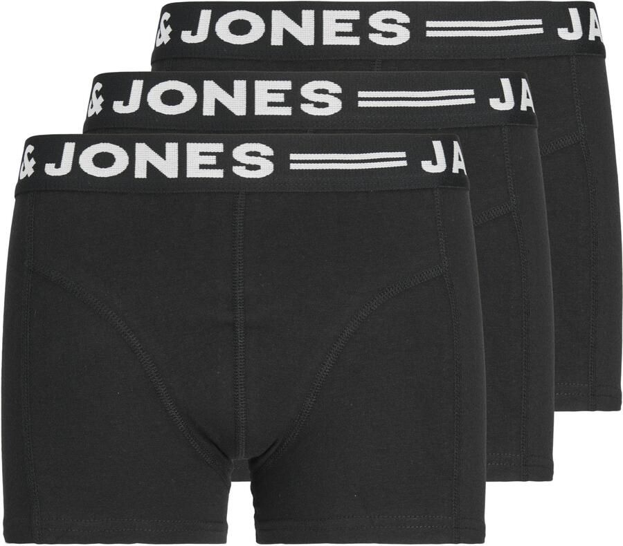 Jack & jones JUNIOR boxershort set van 3 zwart Jongens Stretchkatoen 176 - Foto 4