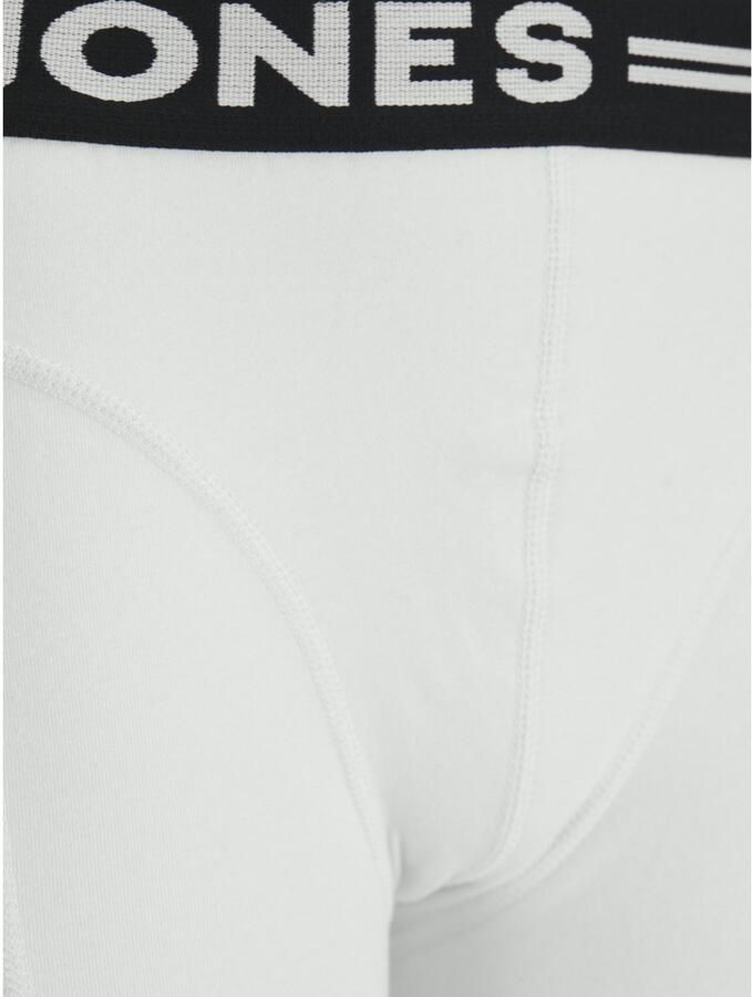 Jack & jones JUNIOR boxershort set van 3 zwart wit grijs melange Jongens Stretchkatoen 140 - Foto 9