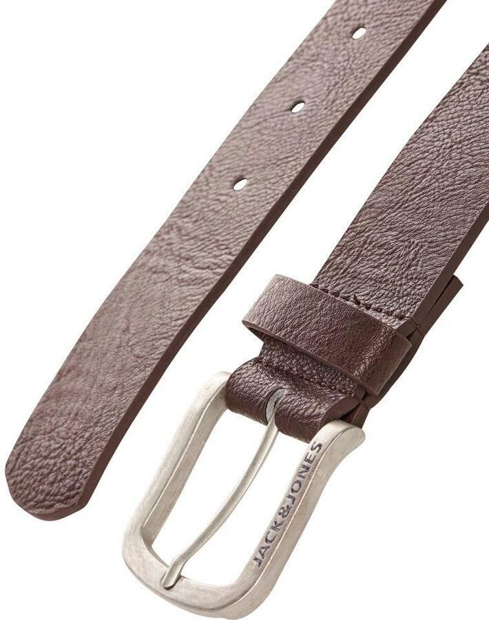 JACK & JONES leren riem JACHARRY donkerbruin - Foto 2